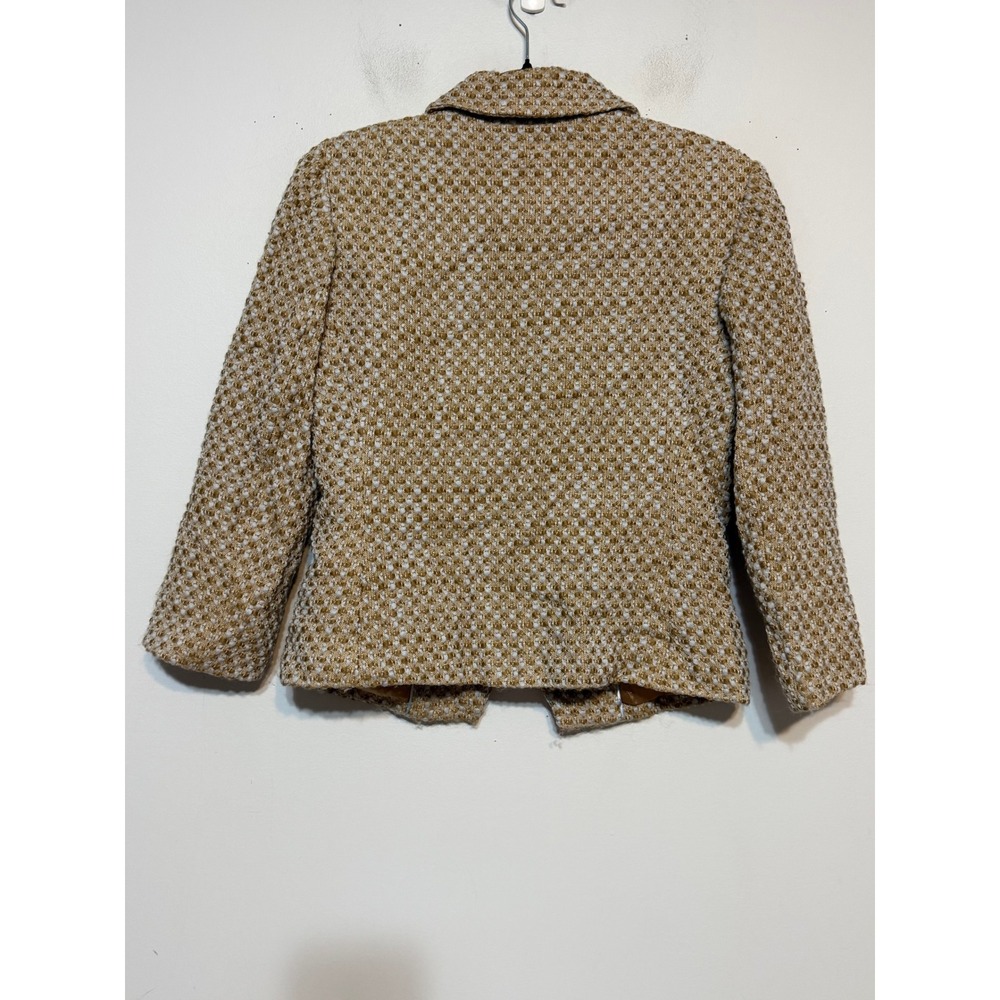 Ann Taylor Old Money Wool Tweed Blazer Womens 4 Light Academia Preppy Officecore - Picture 6 of 7